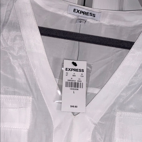 NWT large white Express Chelsea top - Picture 2 of 2